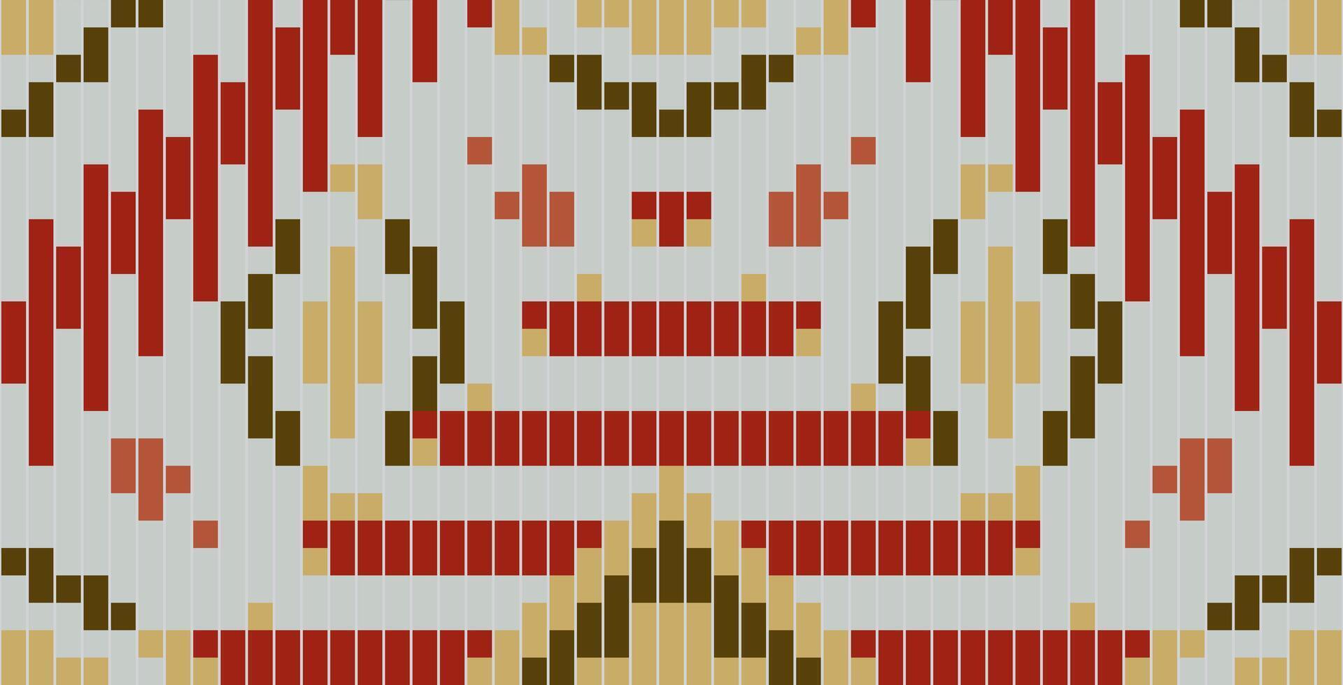 Fabric Pattern Ikat Pattern Fabricfolk Embroidery, Aztec Geometric Ornament Print. Design for Carpet, Wallpaper, Clothing, Wrapping, Fabric vector