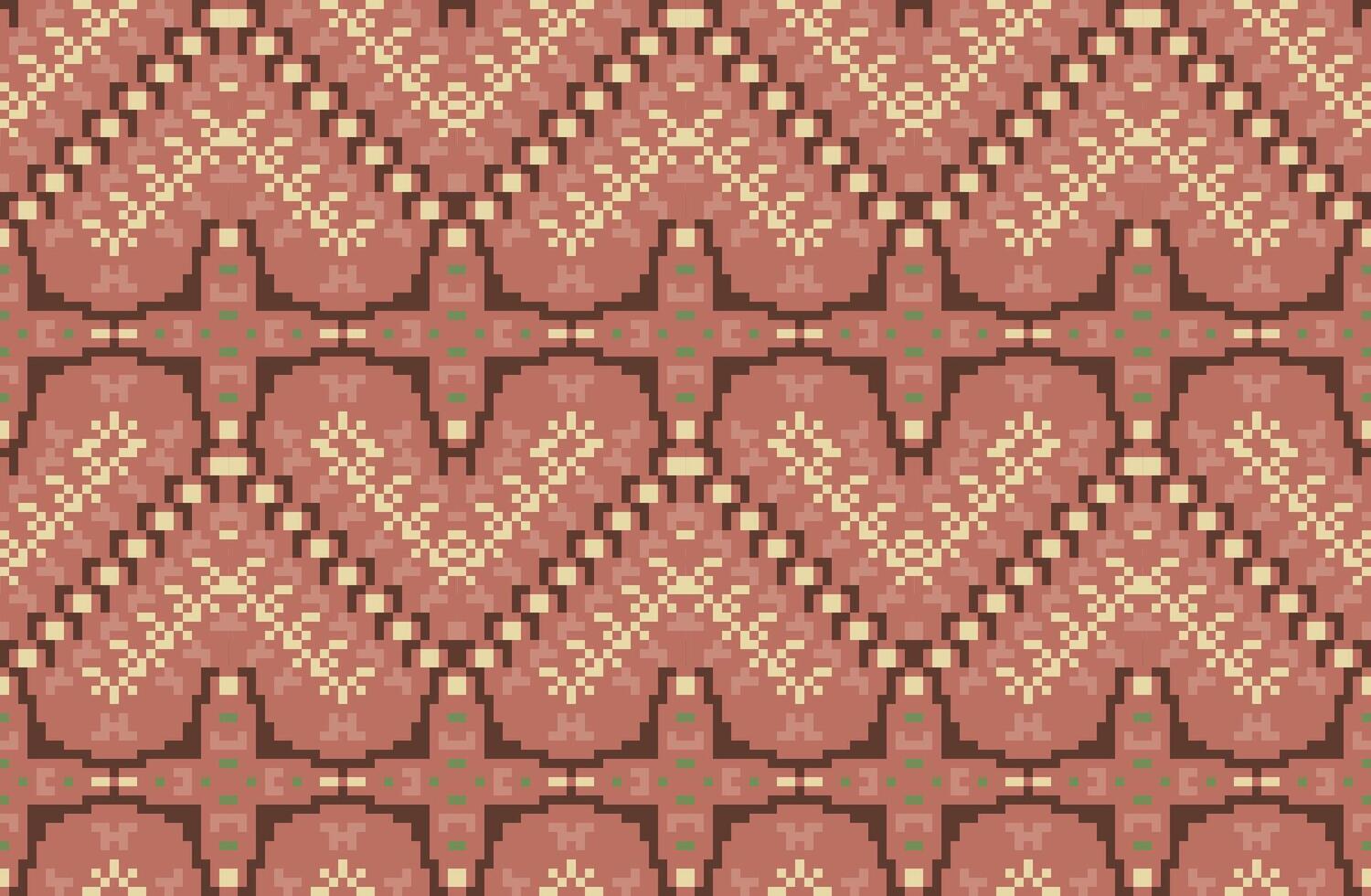 Moroccan Star Islamic Patternfolk Embroidery, Aztec Geometric Ornament Print. Design for Carpet, Wallpaper, Clothing, Wrapping, Fabric vector
