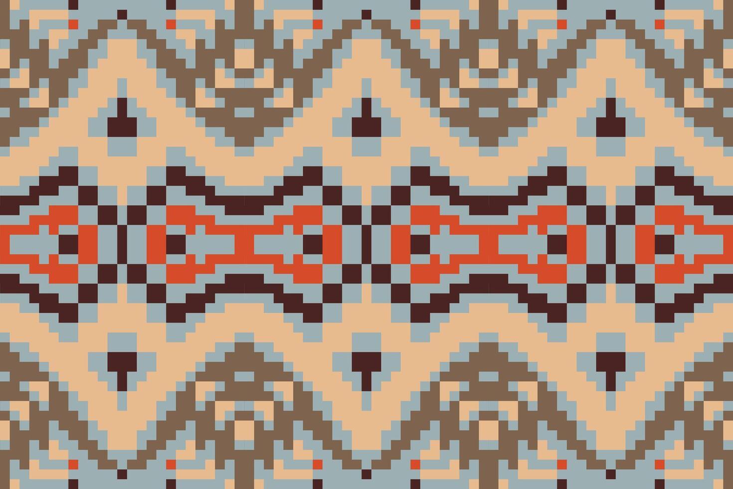 Native Patterns Korean Traditional Pattern Backgroundfolk Embroidery, Aztec Geometric Ornament Print. Design for Carpet, Wallpaper, Clothing, Wrapping, Fabric vector