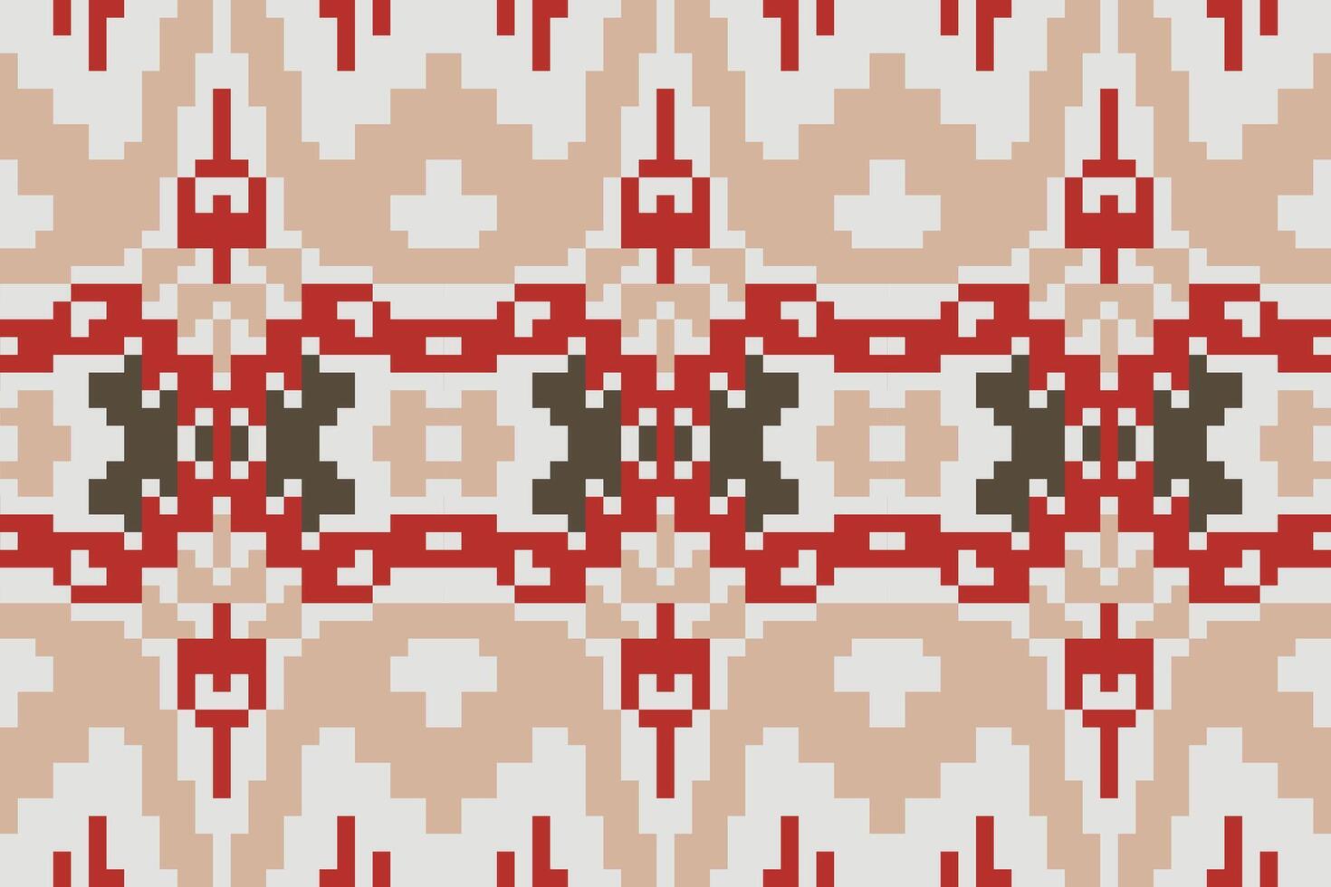 Sarong Geometrical Pattern Designfolk Embroidery, Aztec Geometric Ornament Print. Design for Carpet, Wallpaper, Clothing, Wrapping, Fabric vector