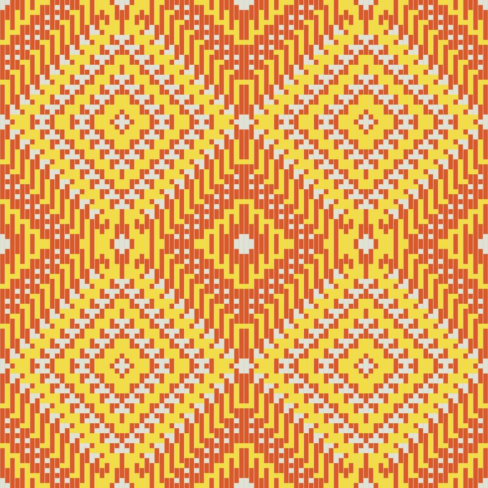 Mosaic Abstract Geometric Pattern Backgroundfolk Embroidery, Aztec Geometric Ornament Print. Design for Carpet, Wallpaper, Clothing, Wrapping, Fabric vector