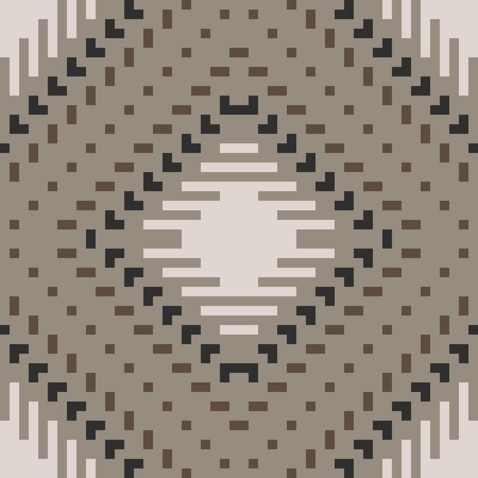 Cross Stitch Geometric Pattern Drawingfolk Embroidery, Aztec Geometric Ornament Print. Design for Carpet, Wallpaper, Clothing, Wrapping, Fabric vector