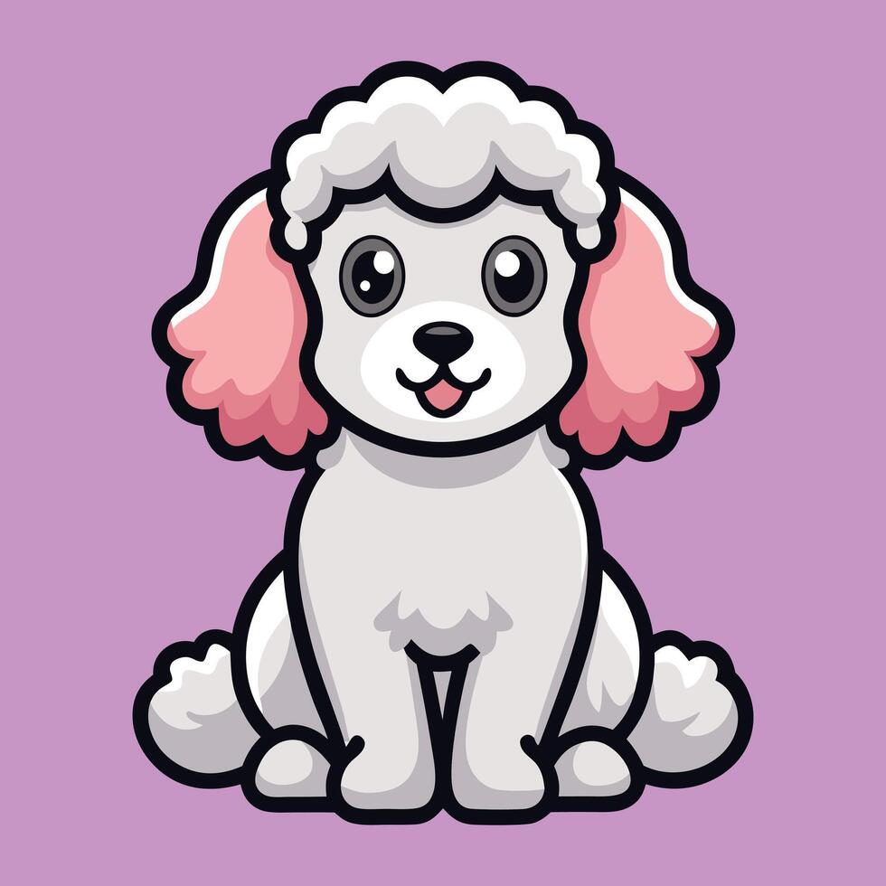 Sitting in Style The Poodle Edition vector