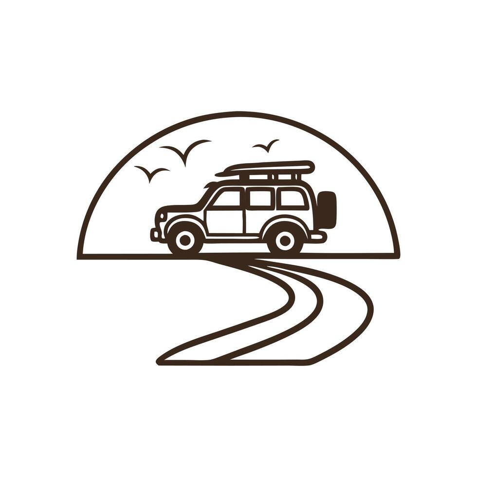 Pitch Perfect Camping Template car vector