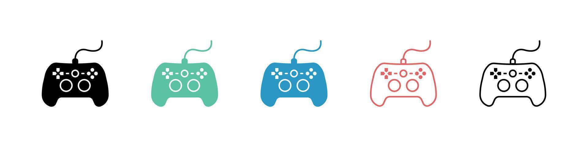 Game Controller line icon collection. Games. illustration. vector