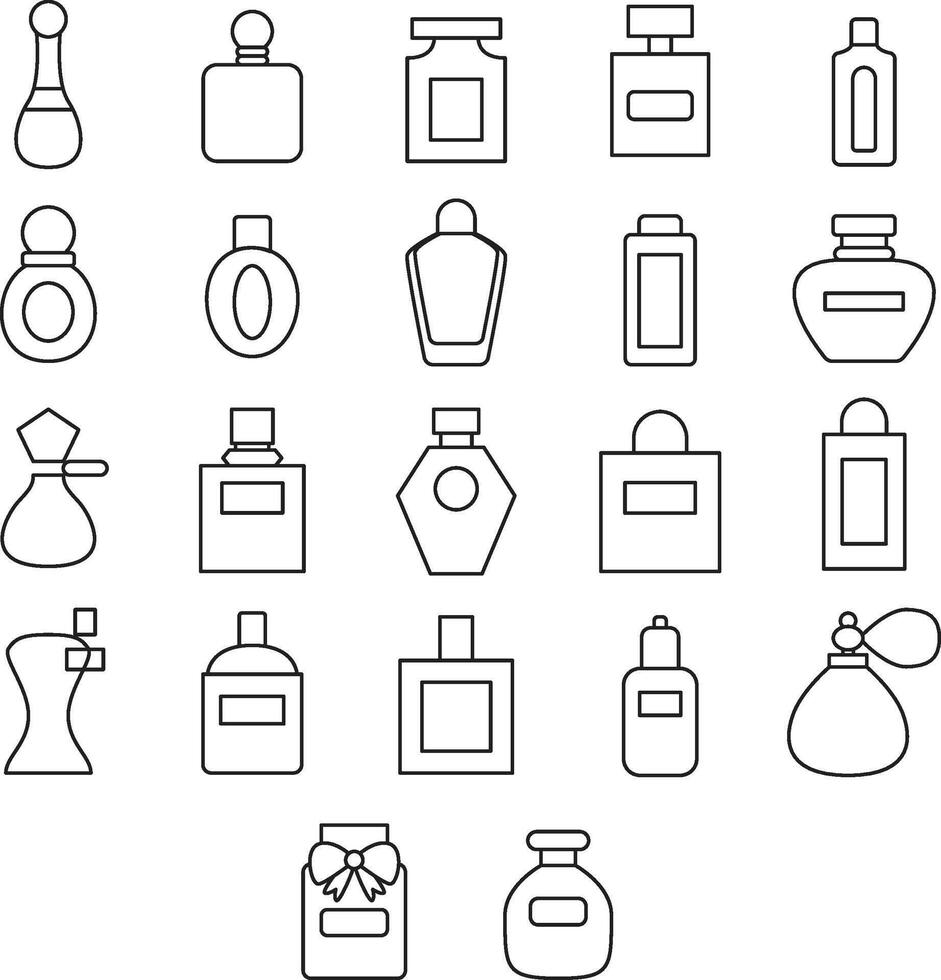 Perfume Bottle packaging Icon vector