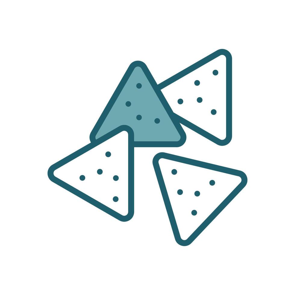 Loaded Nachos with Avocado Guacamole and Tomato Salsa on a Plate vector