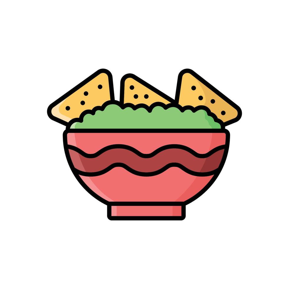 Cheesy Nachos with Savory Toppings and Fresh Salsa for a Perfect Snack vector