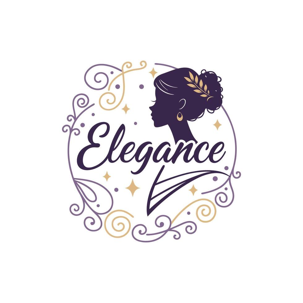 the logo for elegance vector