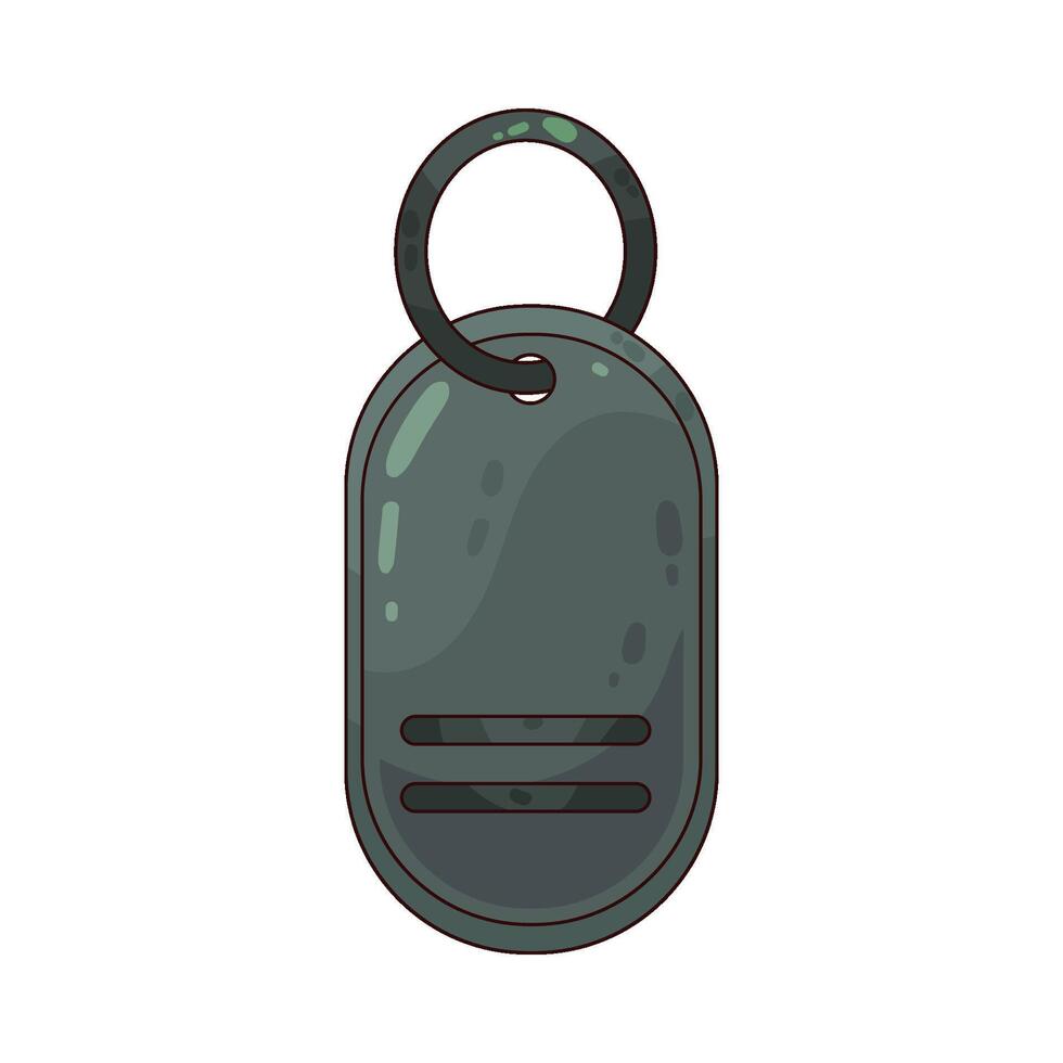 illustration of military dog tag vector