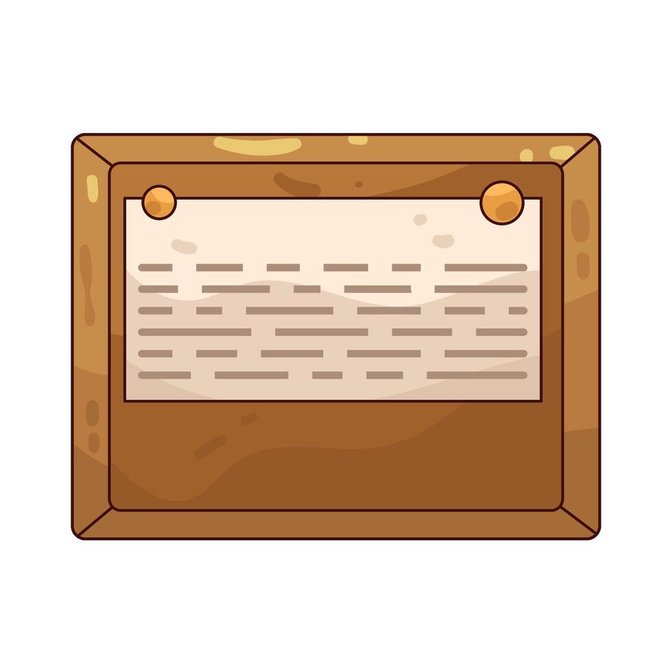Bulletin Board illustration vector
