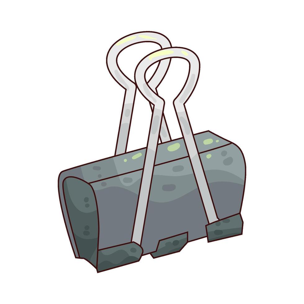 binder clip illustration vector