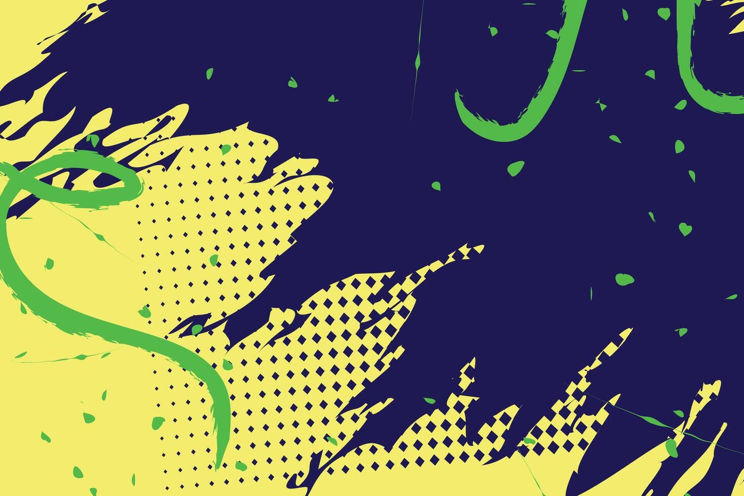 Energetic Halftone Graffiti Digital Art vector