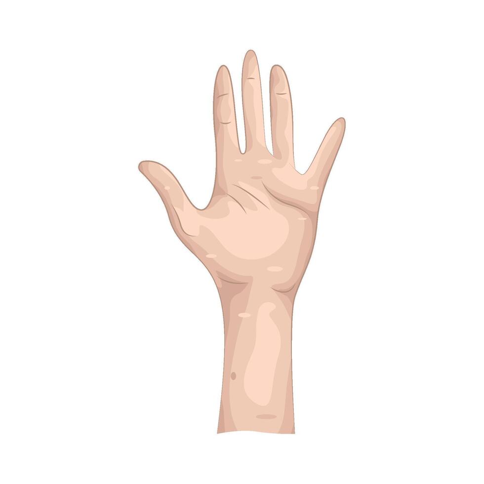 hand raise illustration vector