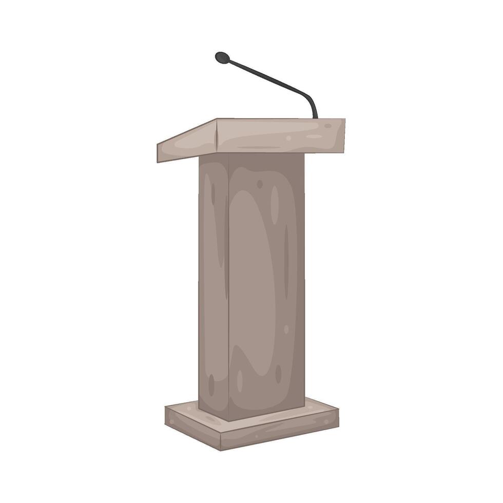 Speaker podium illustration vector