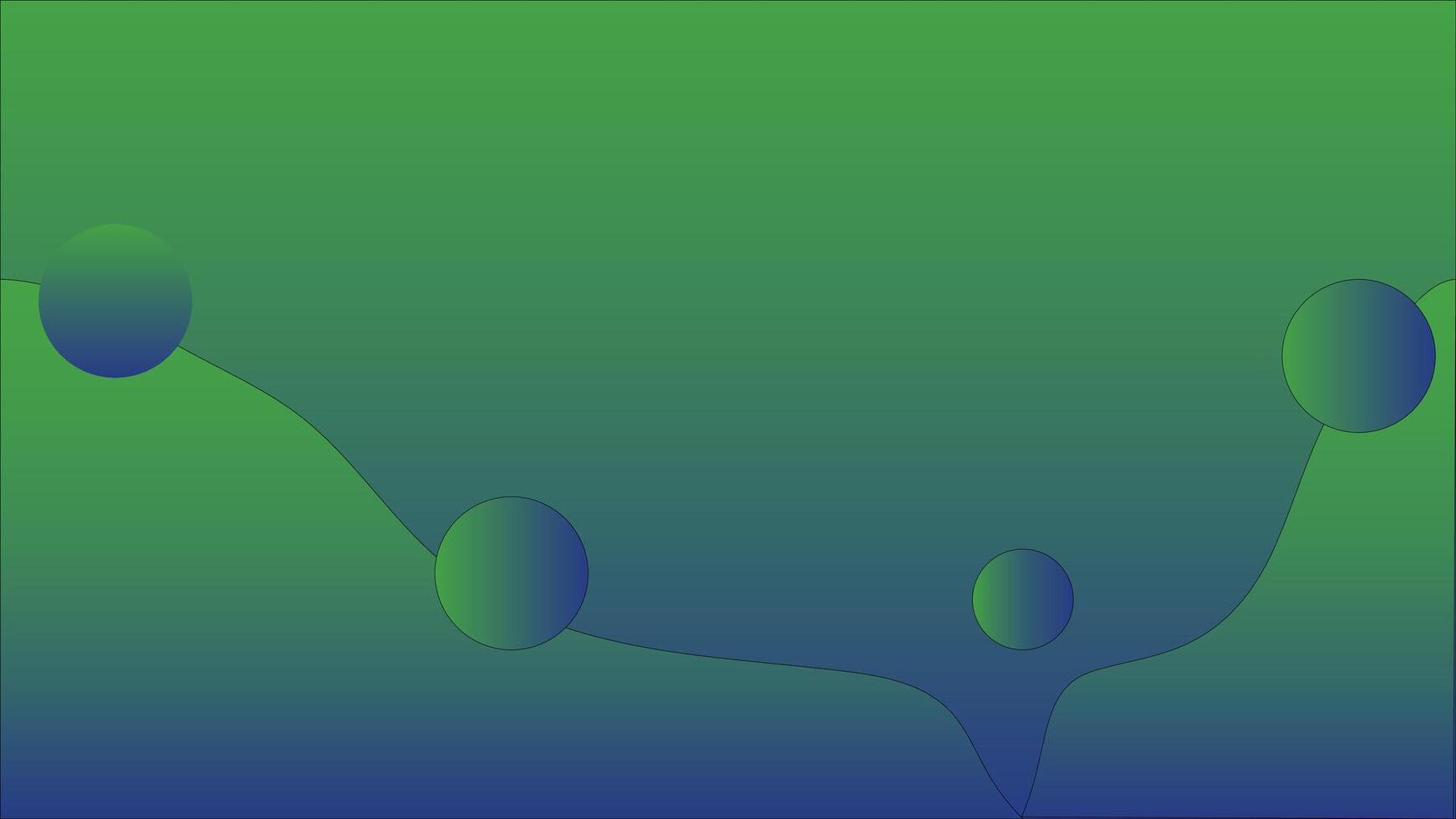 a green and blue background with a few dots vector