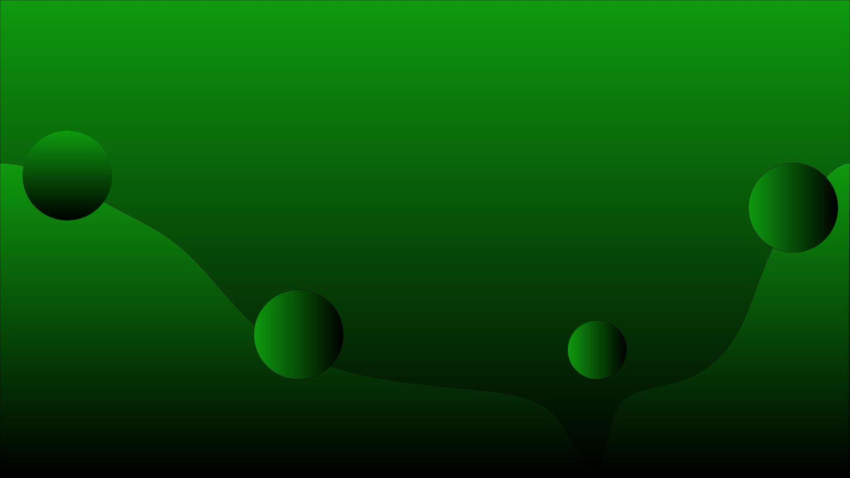 green background with circles and dots vector