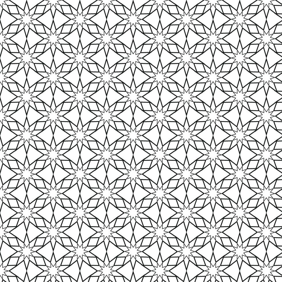 Decorative Seamless Pattern for Versatile Use black and white vector