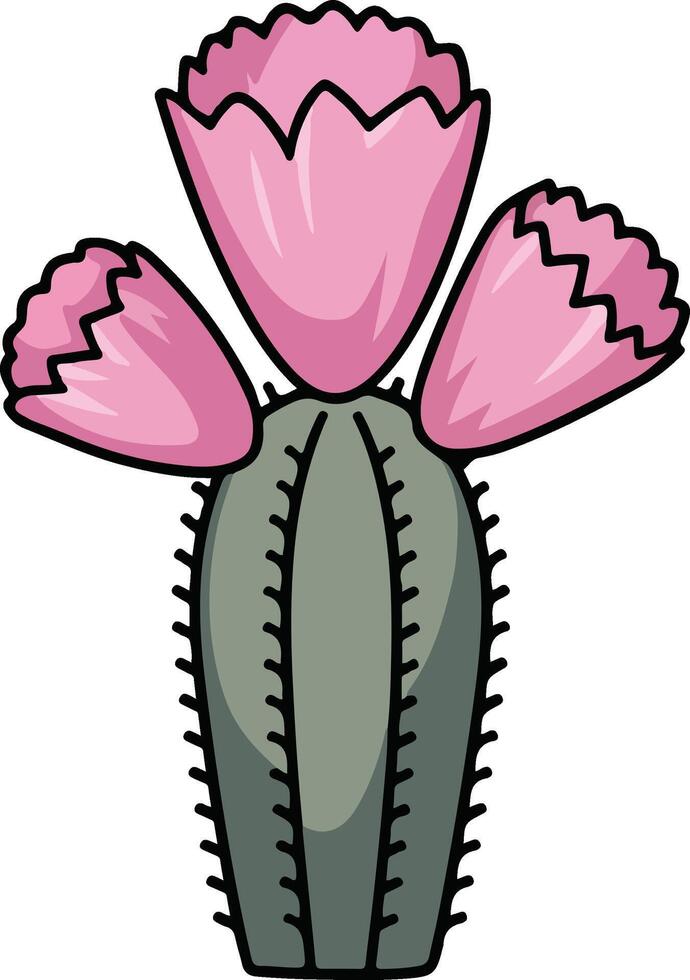 Stickers bloom set vector