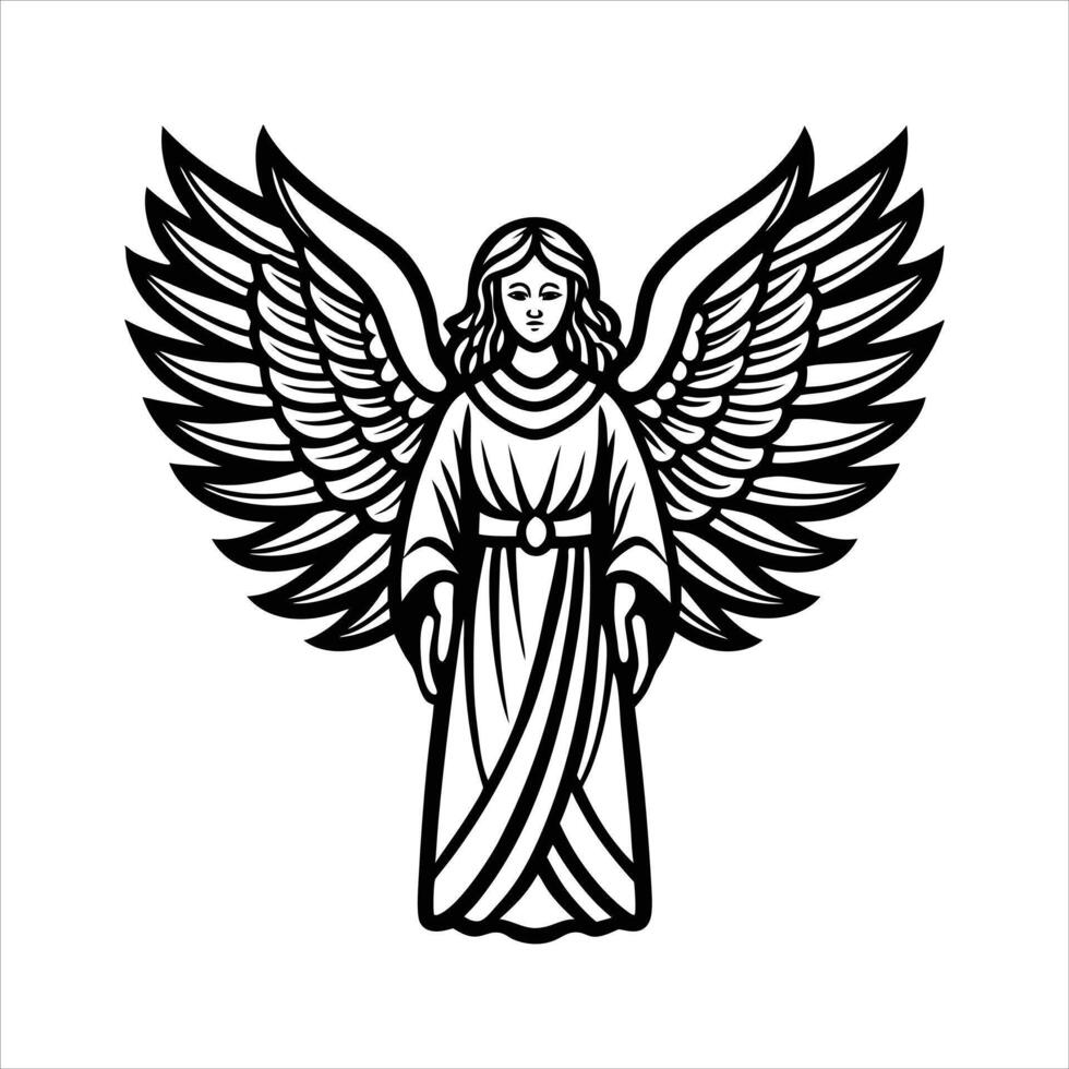 Angel Wings Minimalist vector