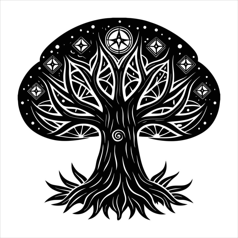 Tree Mushroom Vectors