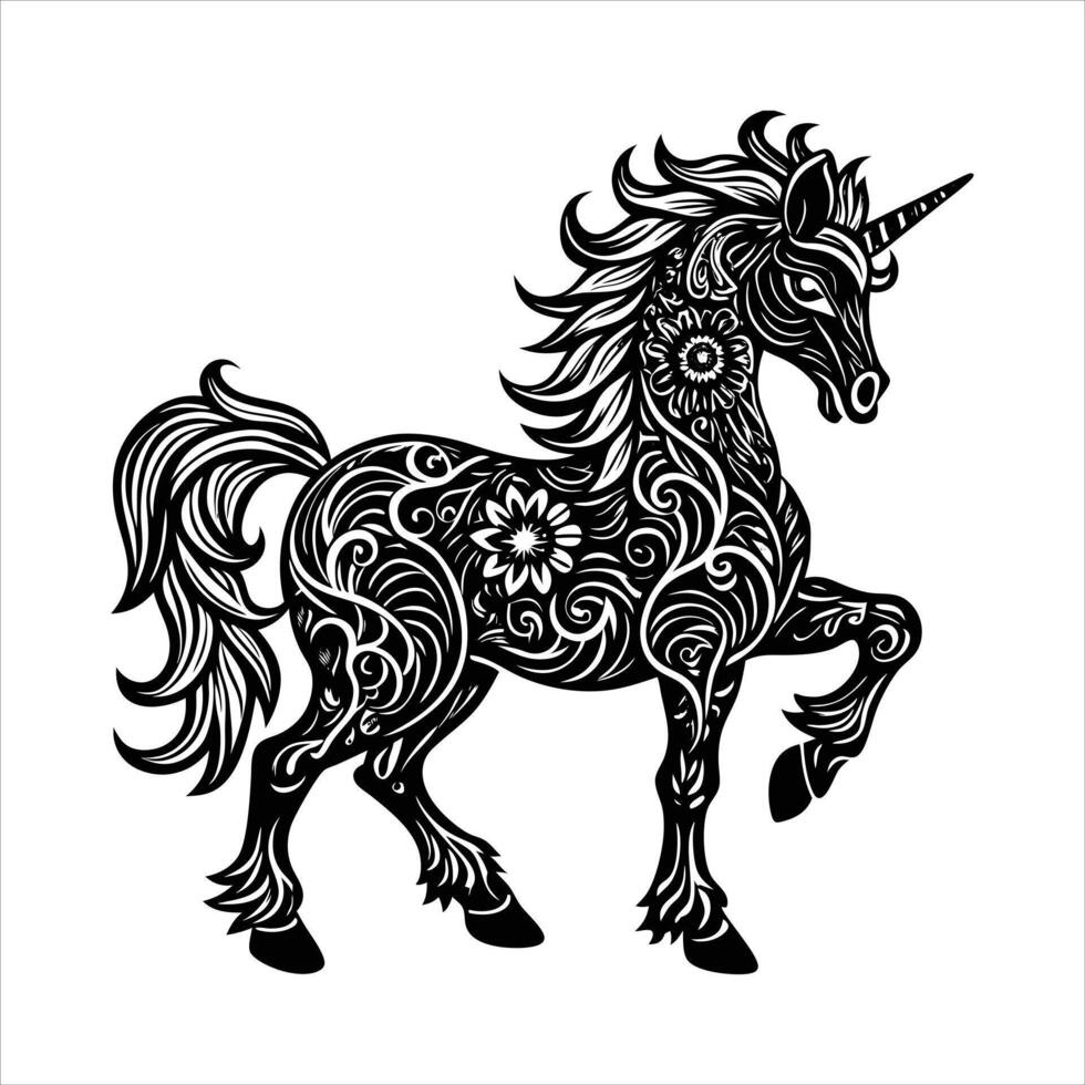 Unicorn Silhouette royalty vector
