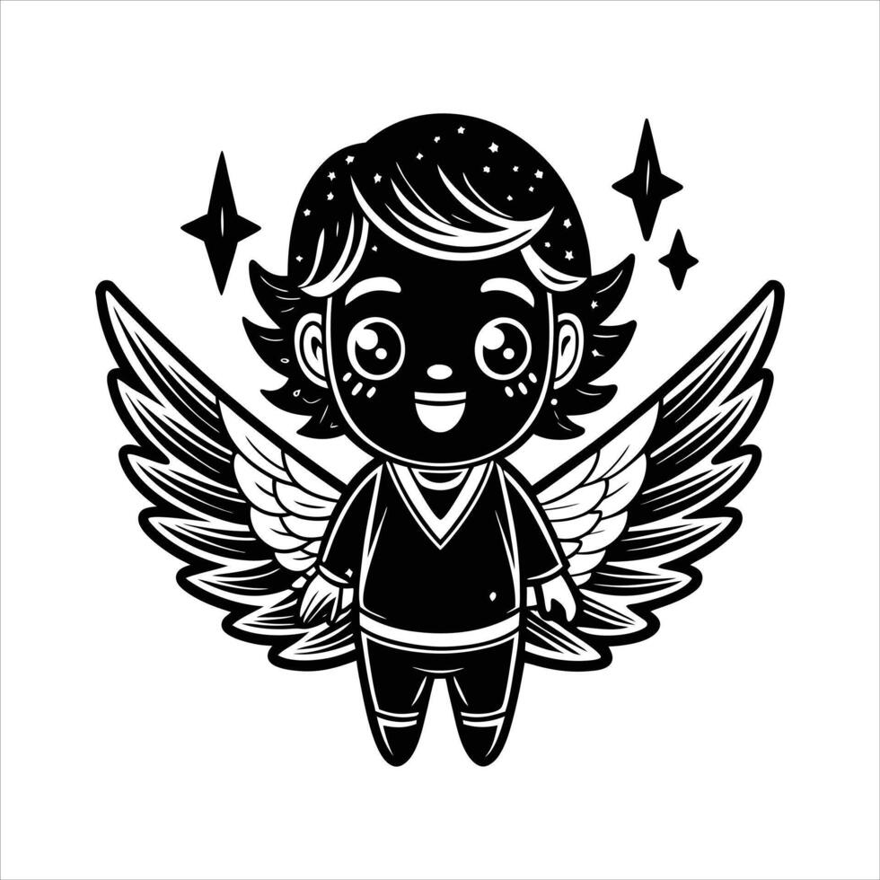Chibi Angel Stock Illustrations vector