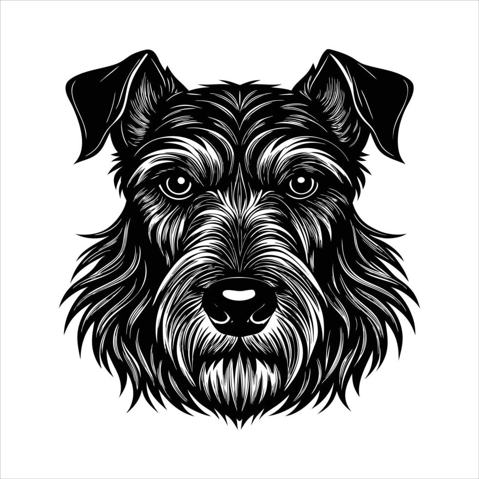 giant schnauzer dog vector
