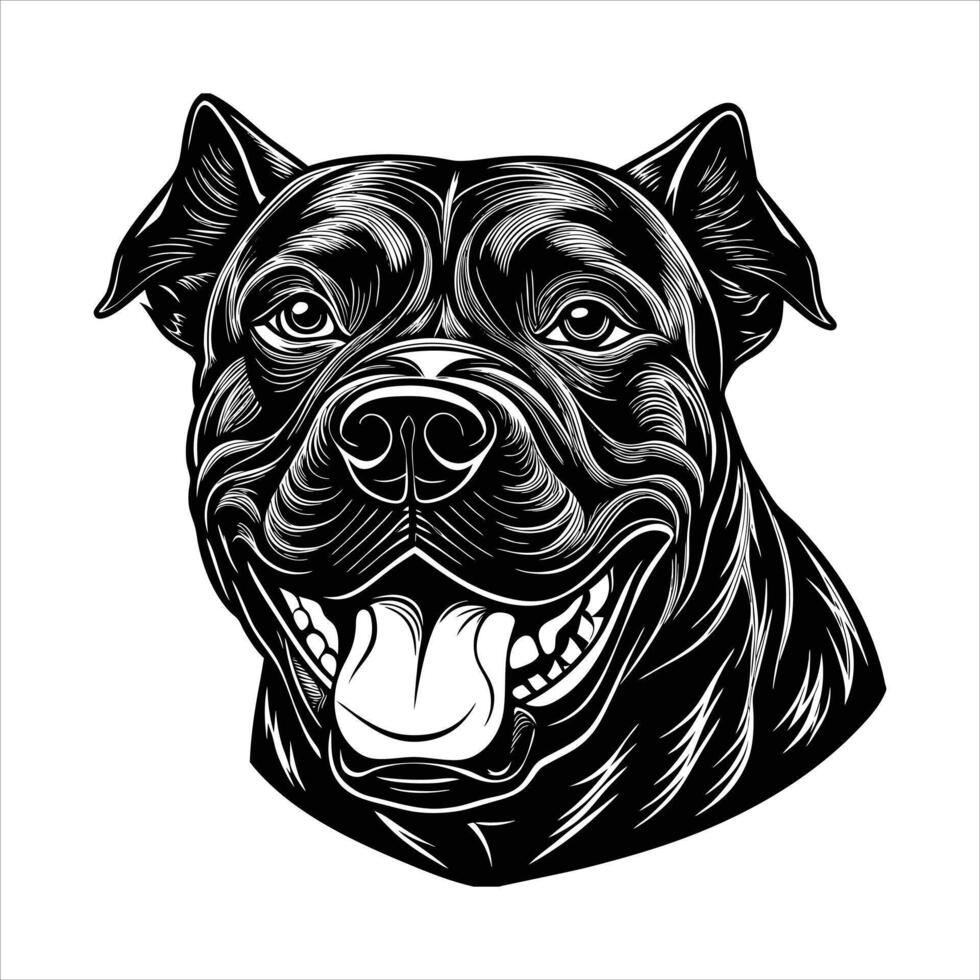 cane corso dog happy vector