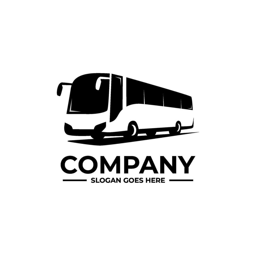 illustration bus logo abstract vector