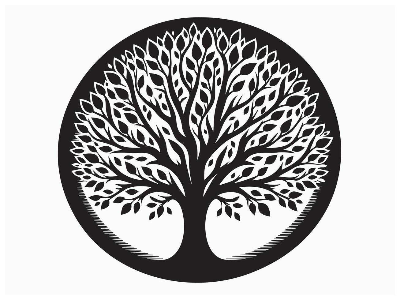 Beautiful Tree Silhouette vector