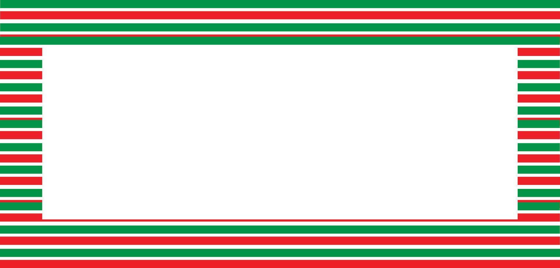 Green and red border for picture frames vector