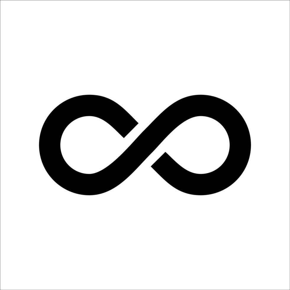 Infinity symbol illustration vector