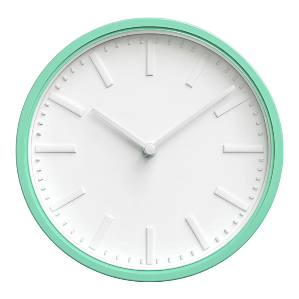 Ivory Clock on Transparent Background png