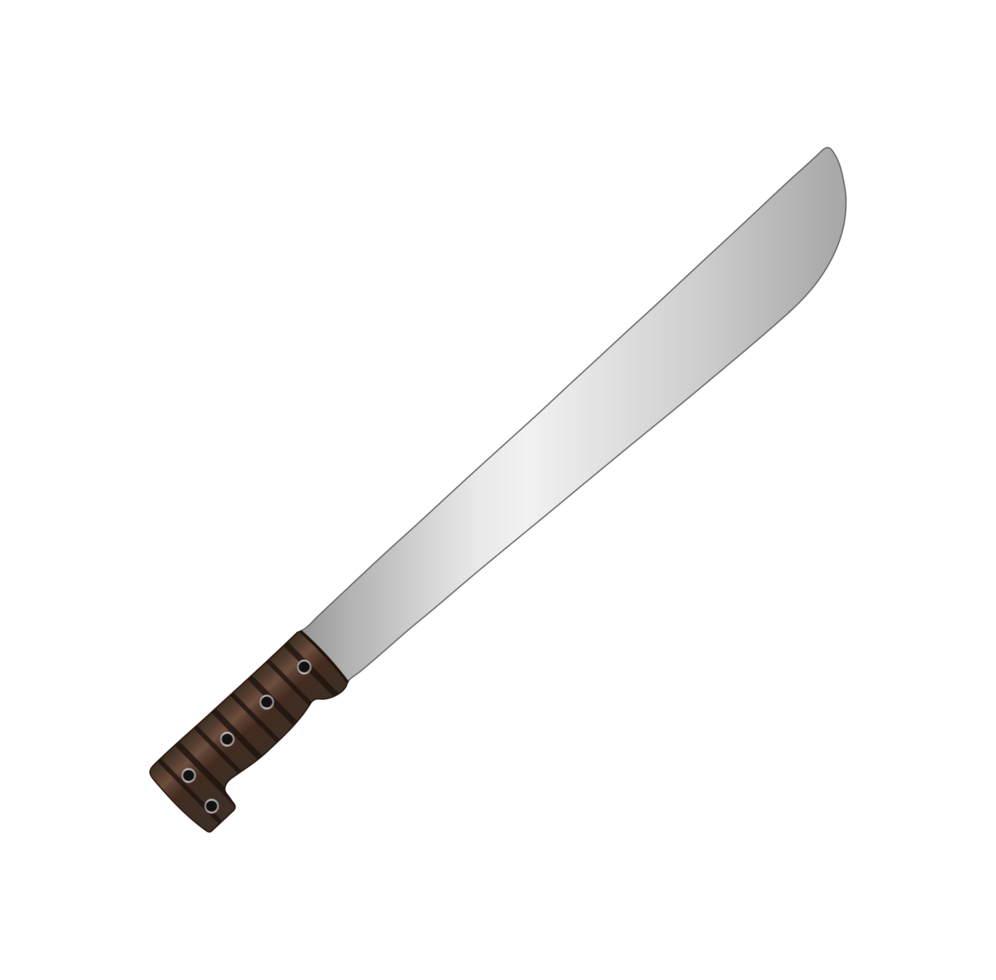 machete blade illustration ready for your outdoor project design png
