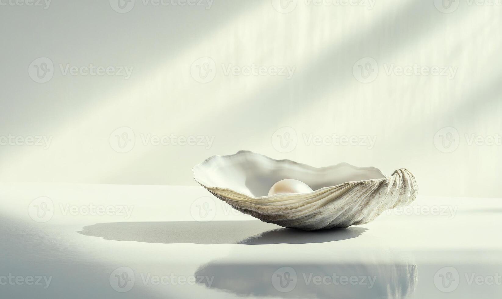 A shell with a pearl inside of it photo