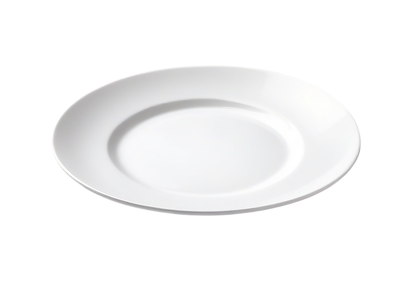 White Plate Ready for Food Photography png