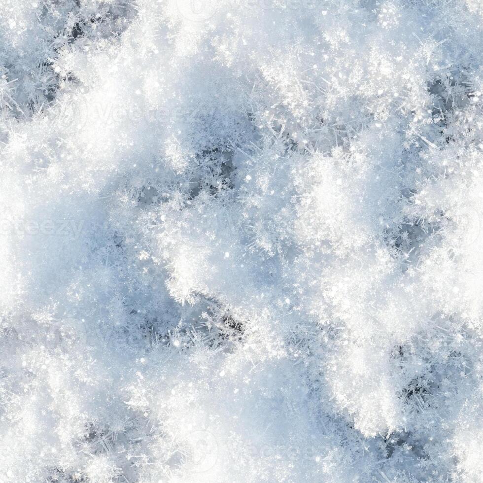 Top view photo of snow seamless texture