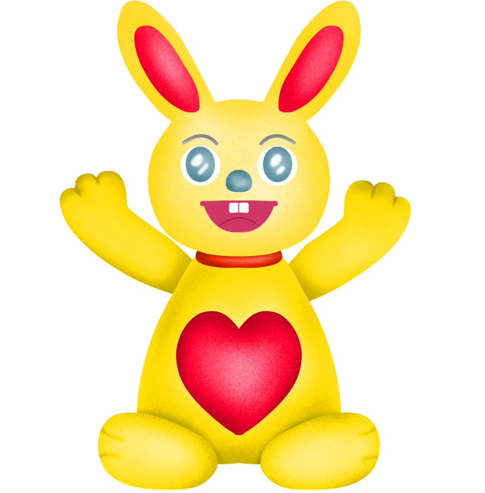 cute yellow bunny rabbit png