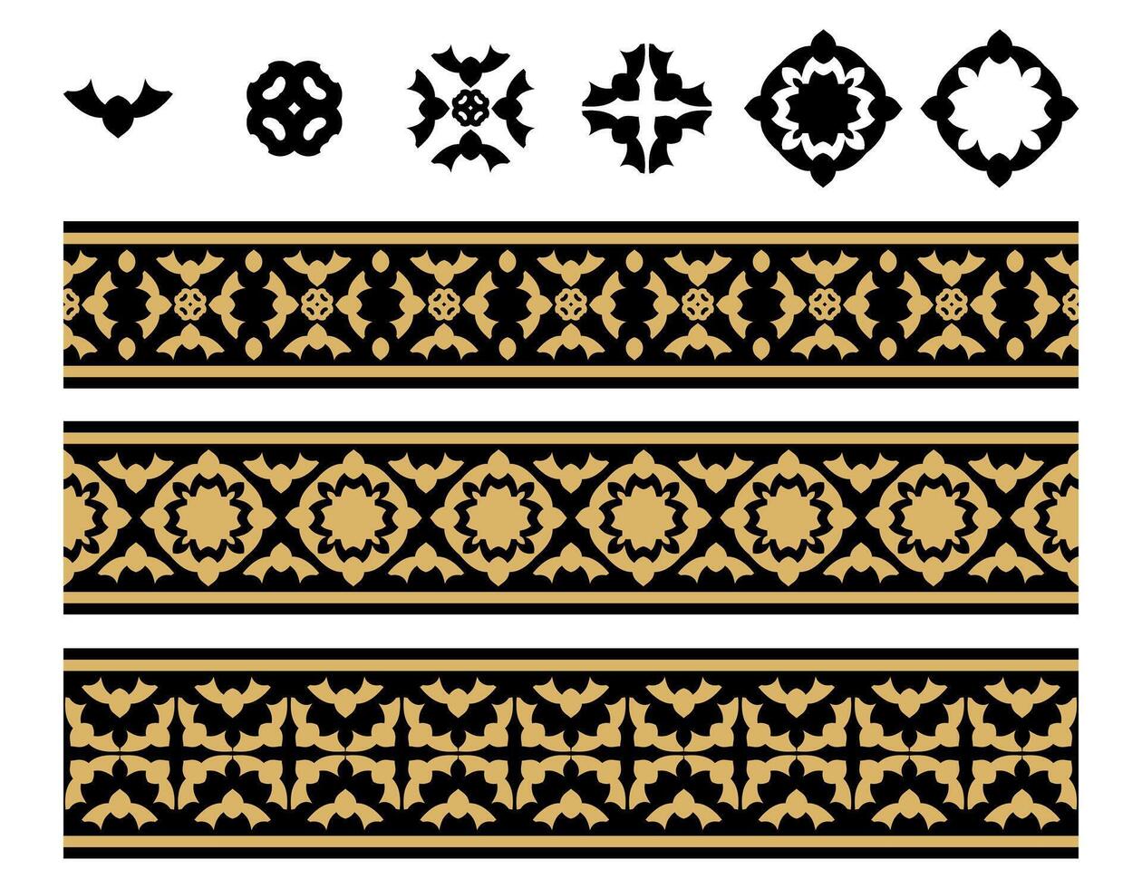 Vintage Ornamental Border Collection. vector