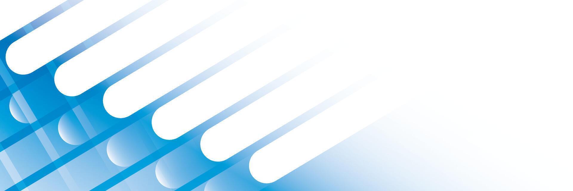 Abstract geometric white and blue color, modern design stripes background with curve lines vector