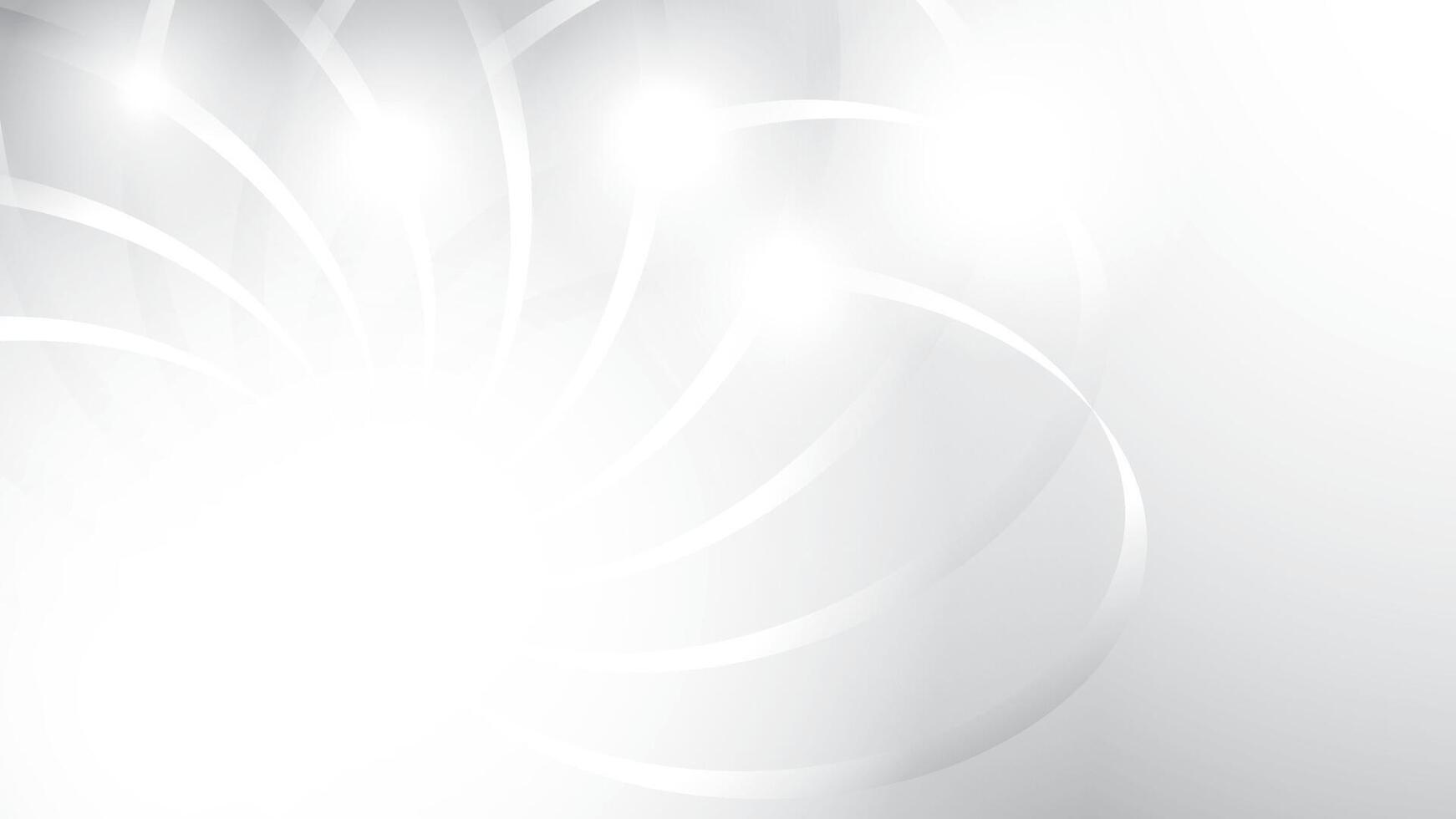 Abstract white and gray color, modern design stripes background with curve lines, flower pattern vector