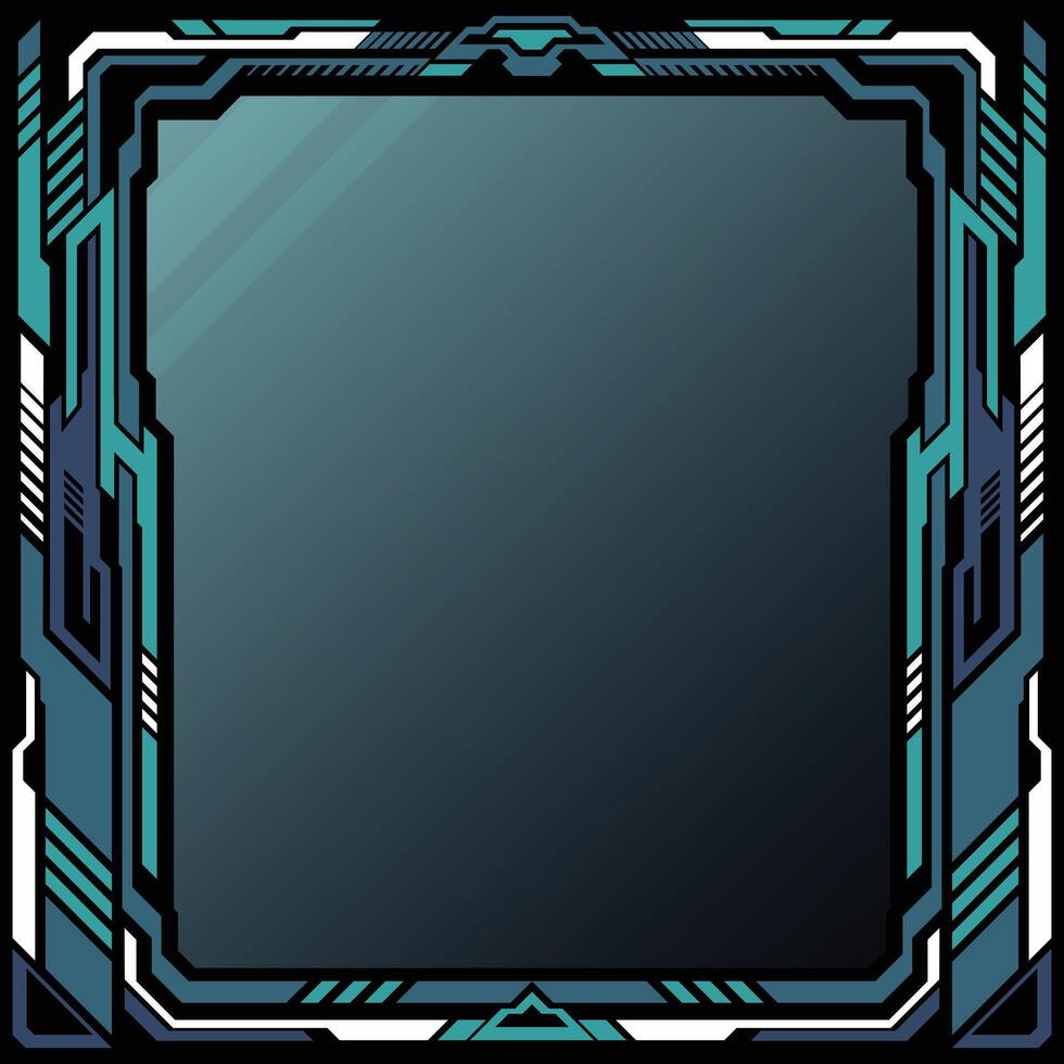 Abstract futuristic technology modern frame vector