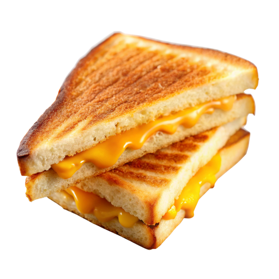 grilled cheese sandwich is isolated on transparent background png
