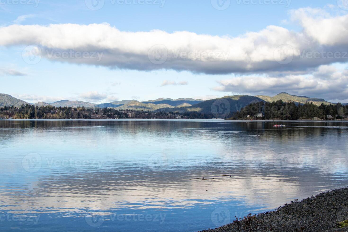 Tranquil bay in the Pacific Northwest in Sooke Basin photo