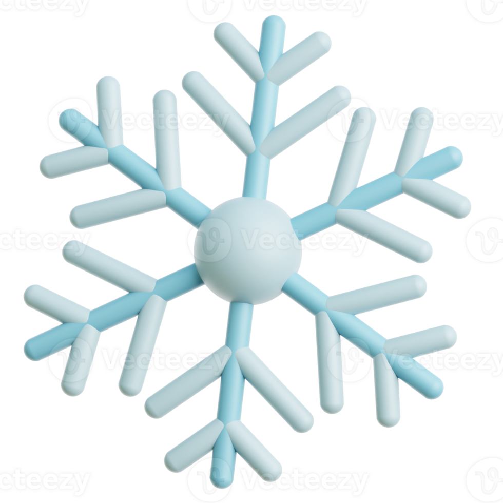 Snowflake 3d Illustration png