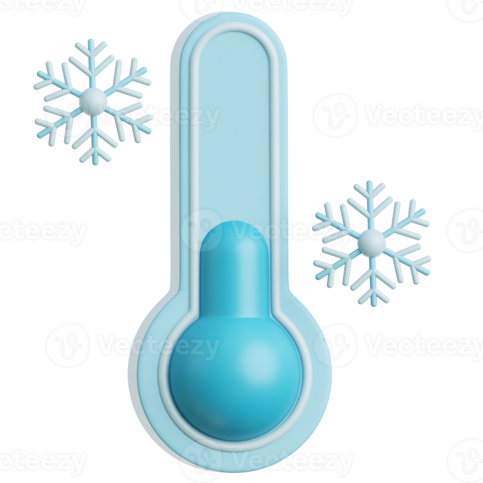 Cold Temperature 3d Illustration png