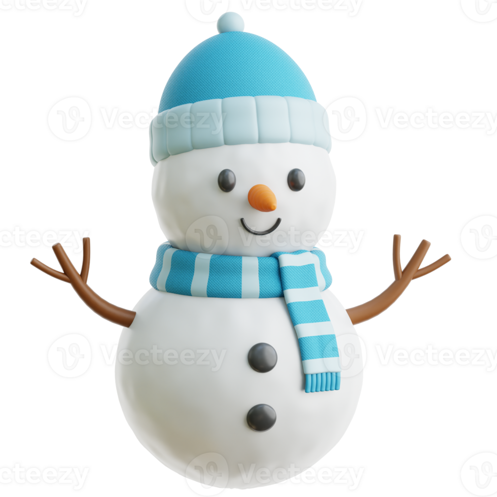Snowman 3d Illustration png