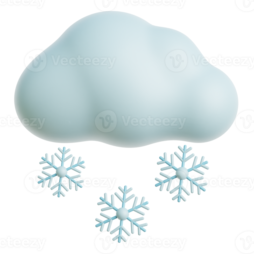 Snow Weather 3d Illustration png