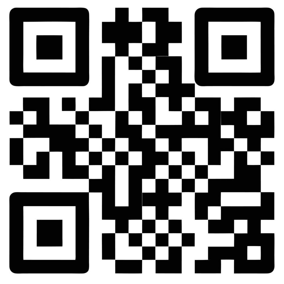 QR Code Icon for Social Media and Online Engagement vector